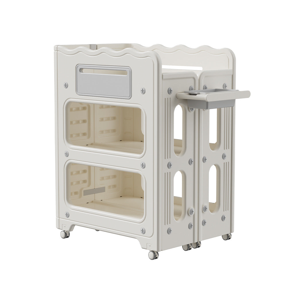 Mesa cambiadora multifuncional con almacenamiento para bebé - 5