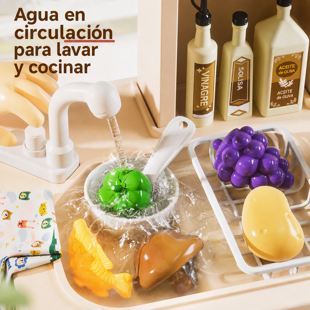 Cocina de Juguete Infantil con Sonido y Luz 82-110 pzas - 2