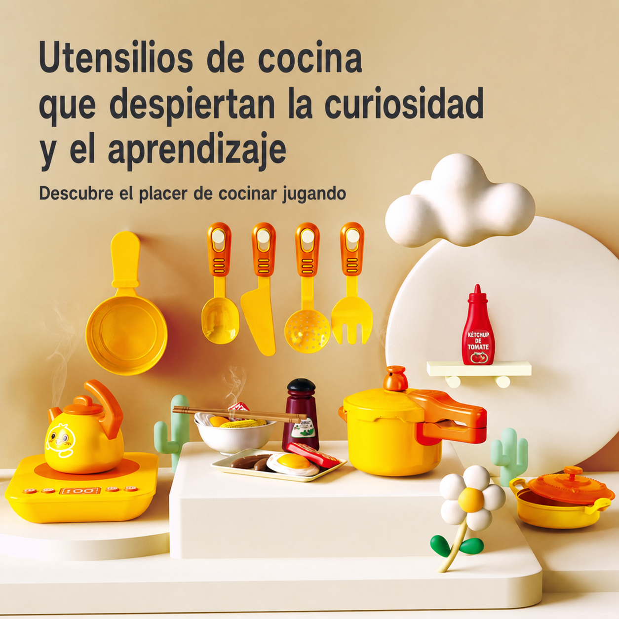 Cocina de juguete para niños set de 25 a 55 piezas - 4