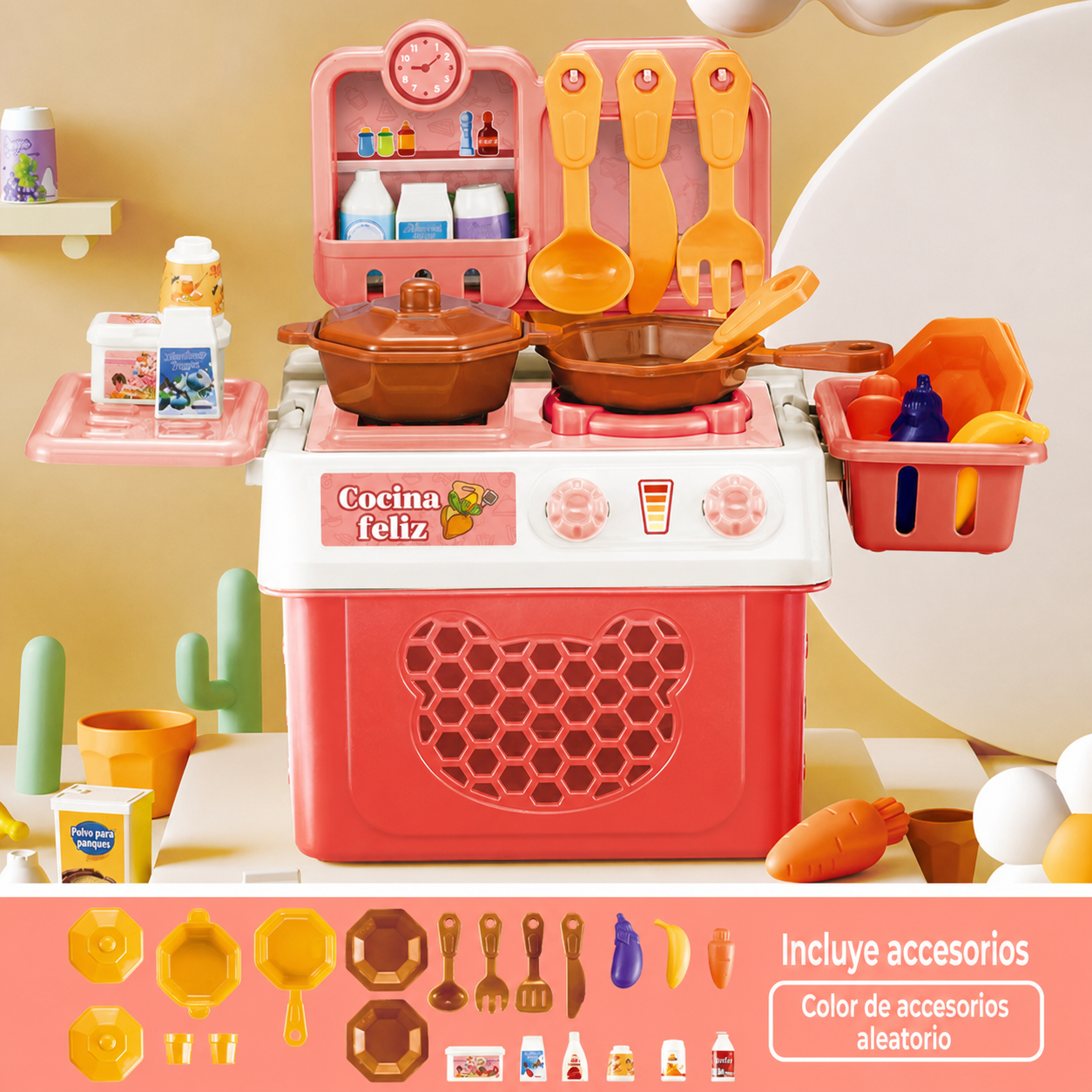 Cocina de juguete para niños set de 25 a 55 piezas - 6