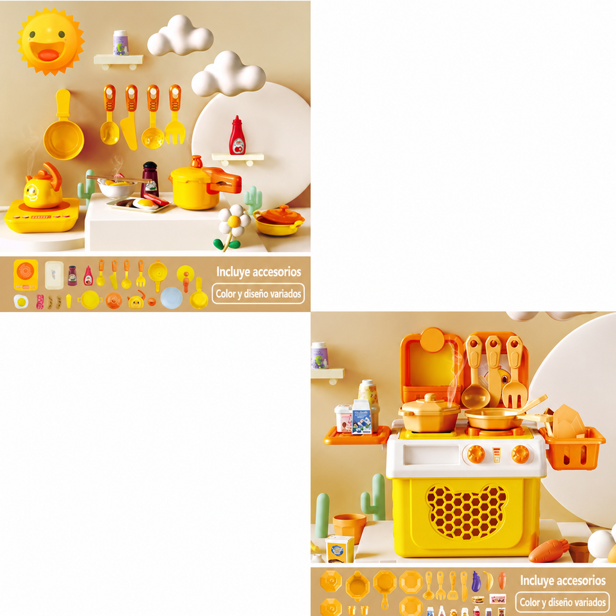 Cocina de juguete para niños set de 25 a 55 piezas - 8