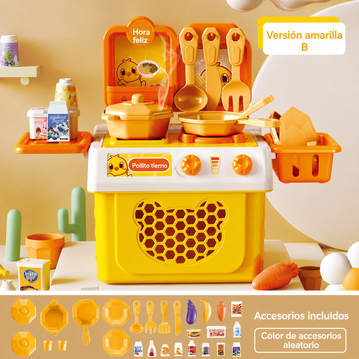 Cocina de juguete para niños set de 25 a 55 piezas - 10
