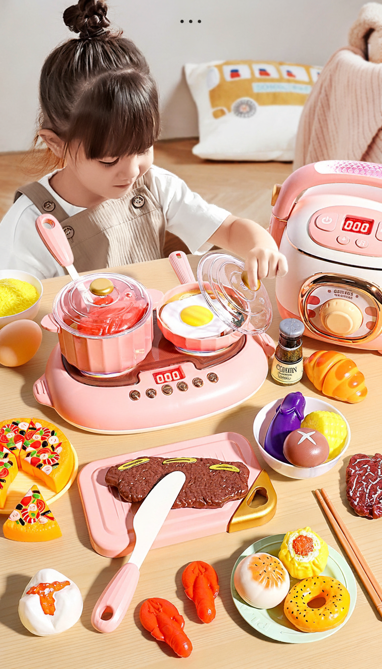 Cocina de Juguete con Luz, Sonido para Niños - 12