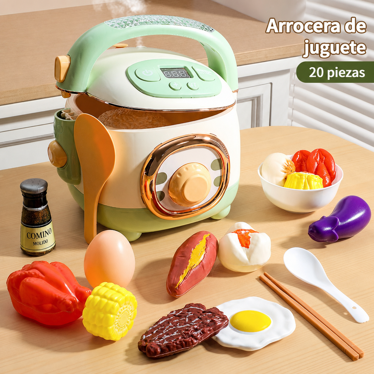 Cocina de Juguete con Luz, Sonido para Niños