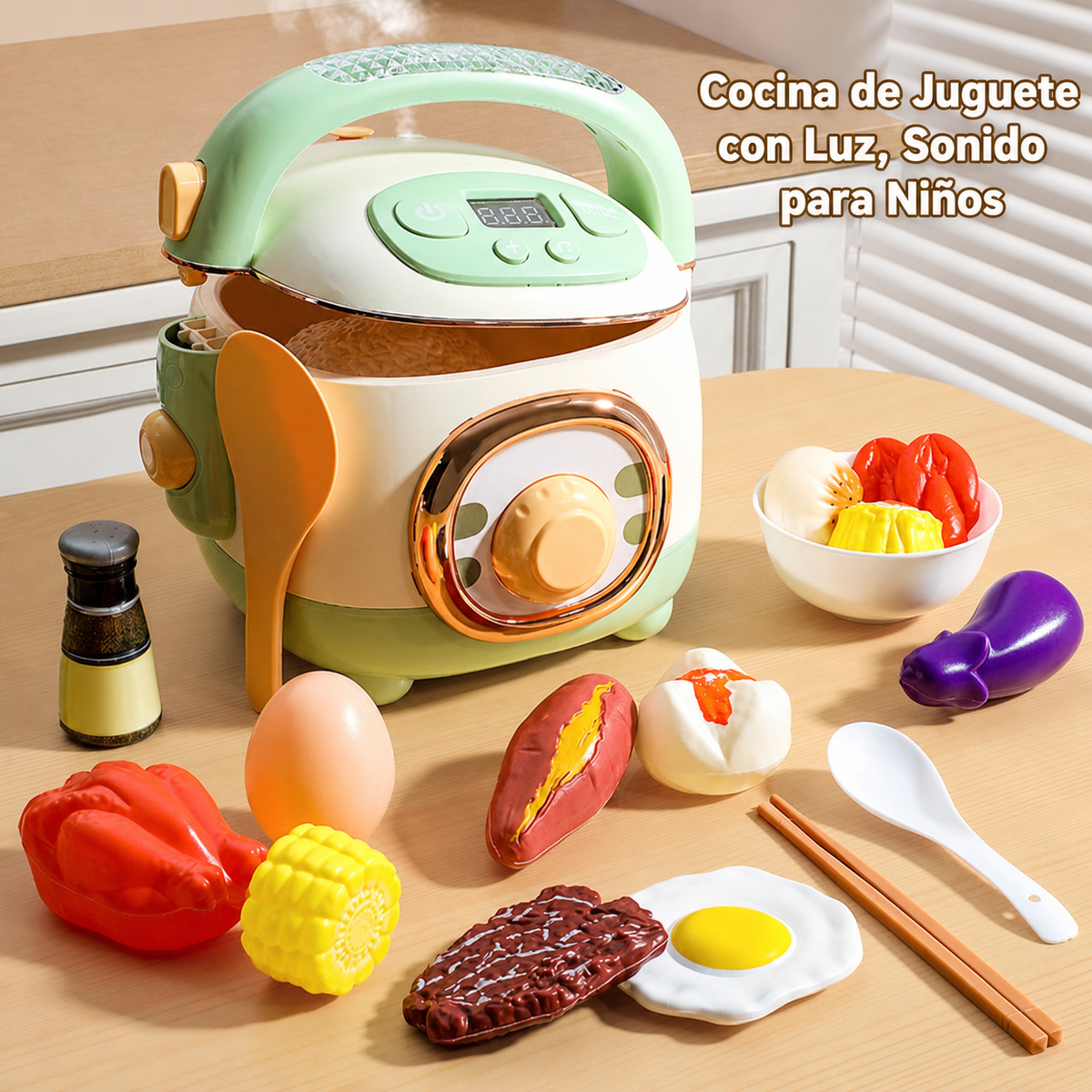 Cocina de Juguete con Luz, Sonido para Niños