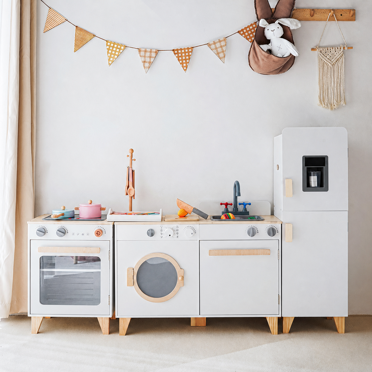 Cocina de Juguete de Madera con Luz y Sonido para Niños - 3