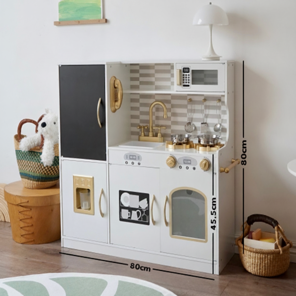 Cocina de Juguete de Madera con Luz y Sonido para Niños - 8