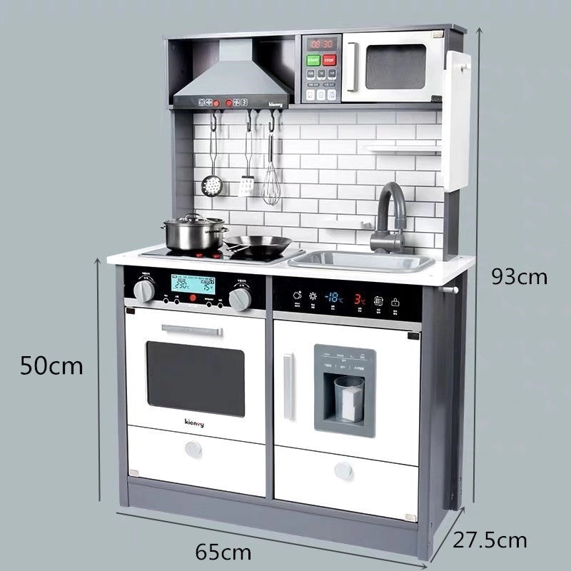 Cocina de Juguete de Madera con Luz y Sonido para Niños