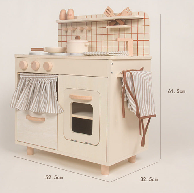Cocina de Juguete de Madera con Luz y Sonido para Niños