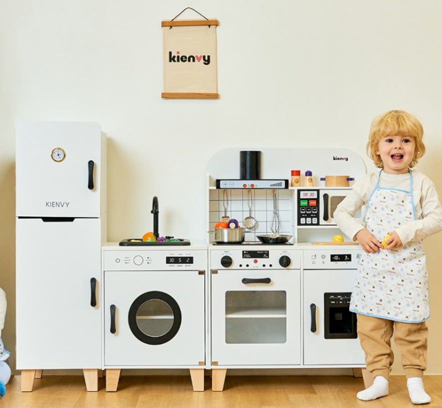 Cocina de Juguete de Madera con Luz y Sonido para Niños