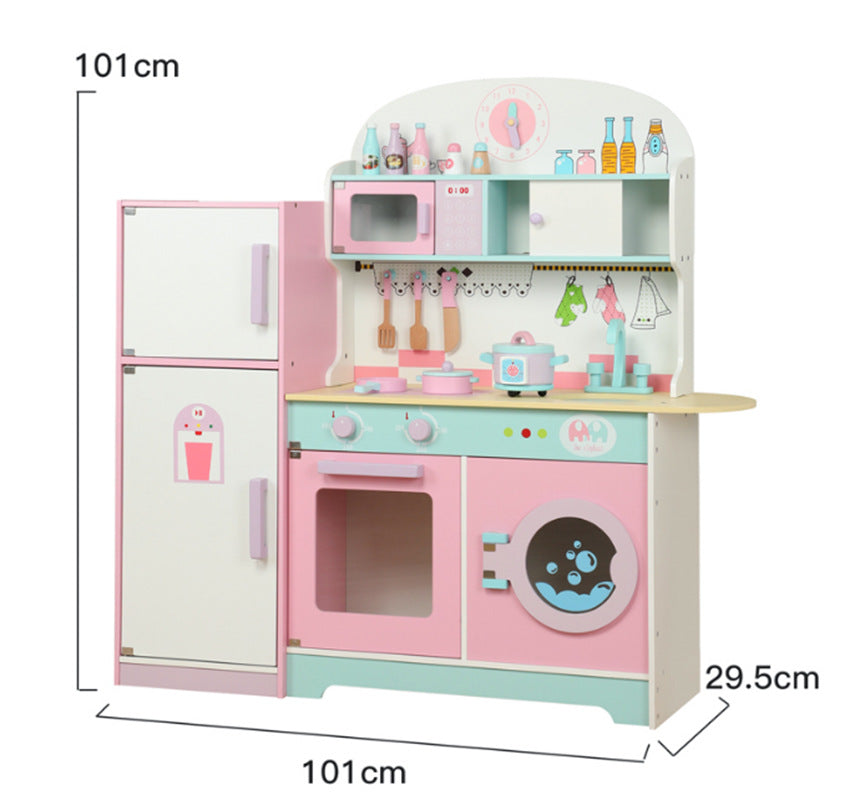 Cocina de Juguete de Madera con Luz y Sonido para Niños