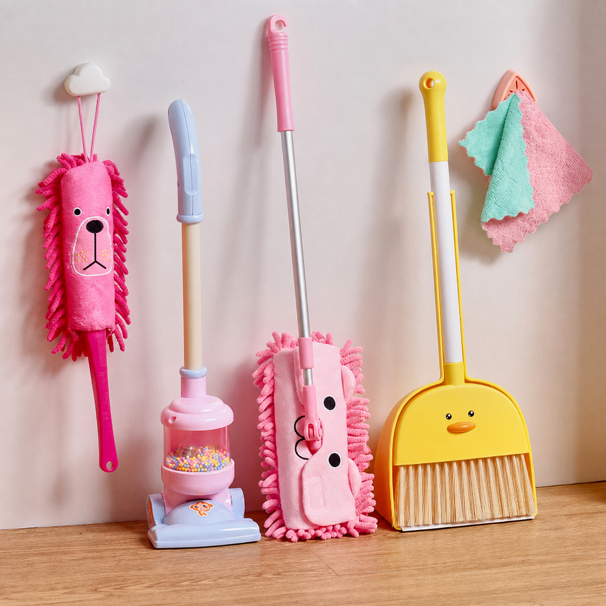 Set de Limpieza de Juguete Patito para Niñas 4-6 años - 1