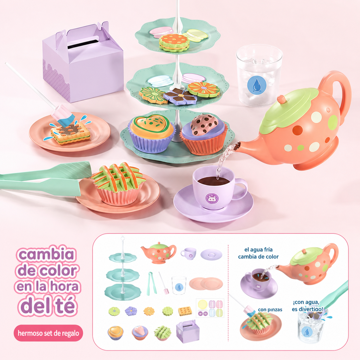 Juego de Cocina Mágico que Cambia de Color para Niños - 5