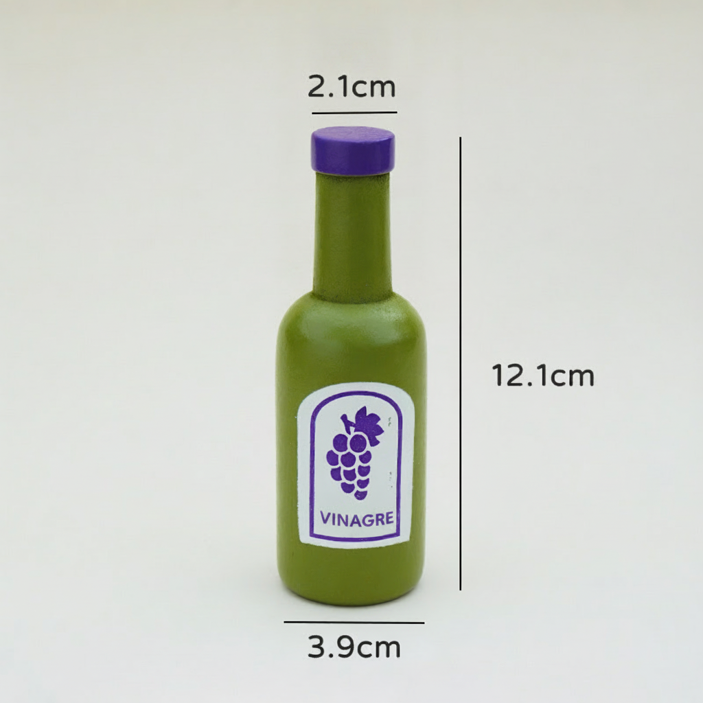 Botellas de cocina de madera juego de roles niños - 5