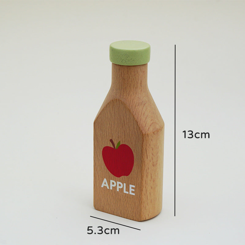Botellas de cocina de madera juego de roles niños
