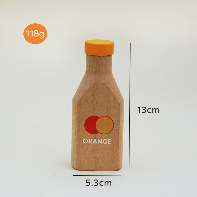 Botellas de cocina de madera juego de roles niños