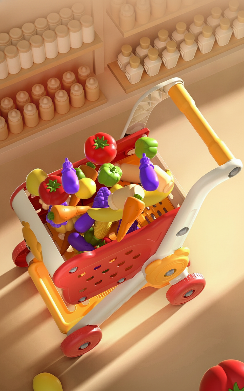 Carrito de Supermercado de Juguete para Niños 4-6 años - 12