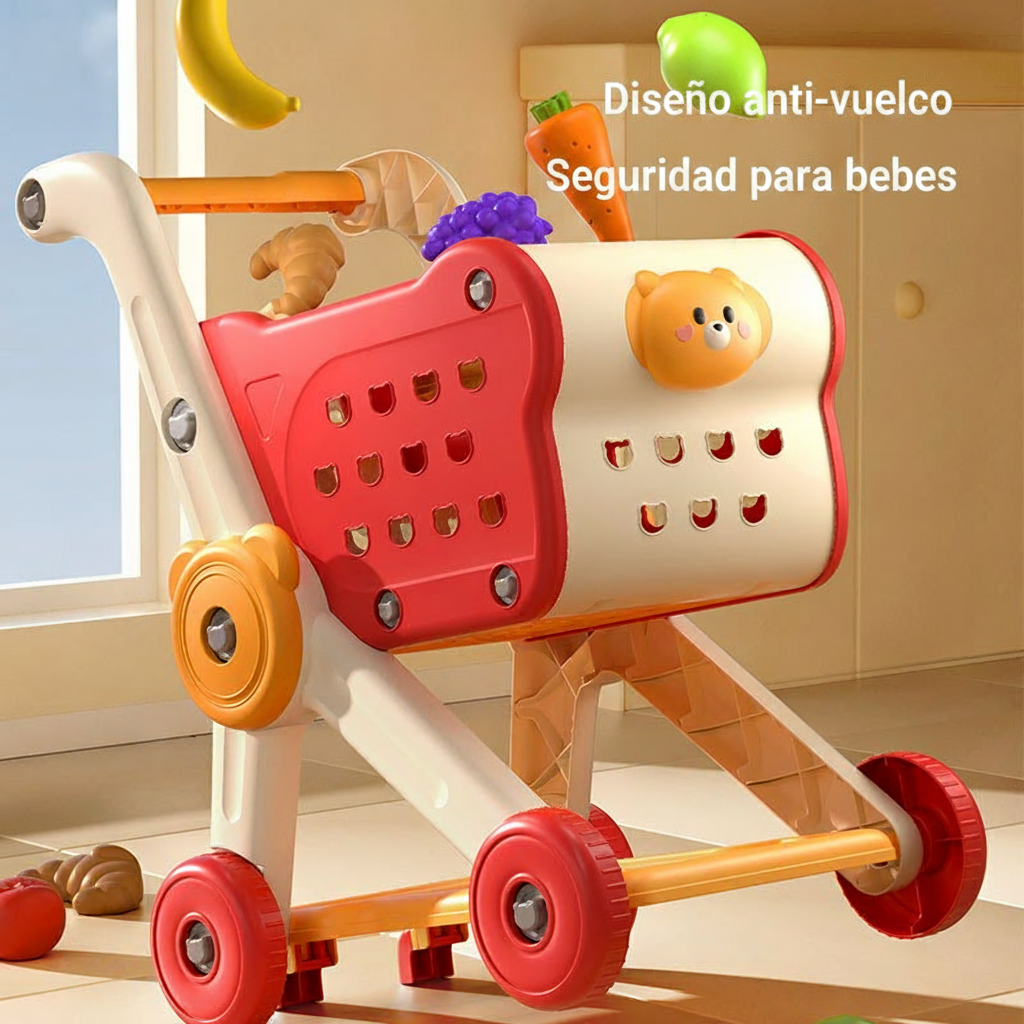 Carrito de Supermercado de Juguete para Niños 4-6 años - 2