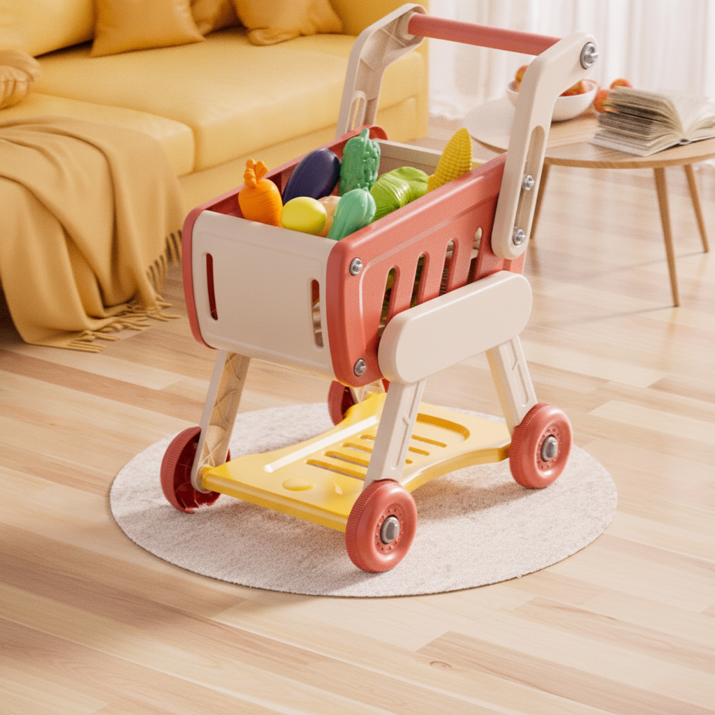 Carrito de Supermercado de Juguete para Niños 4-6 años
