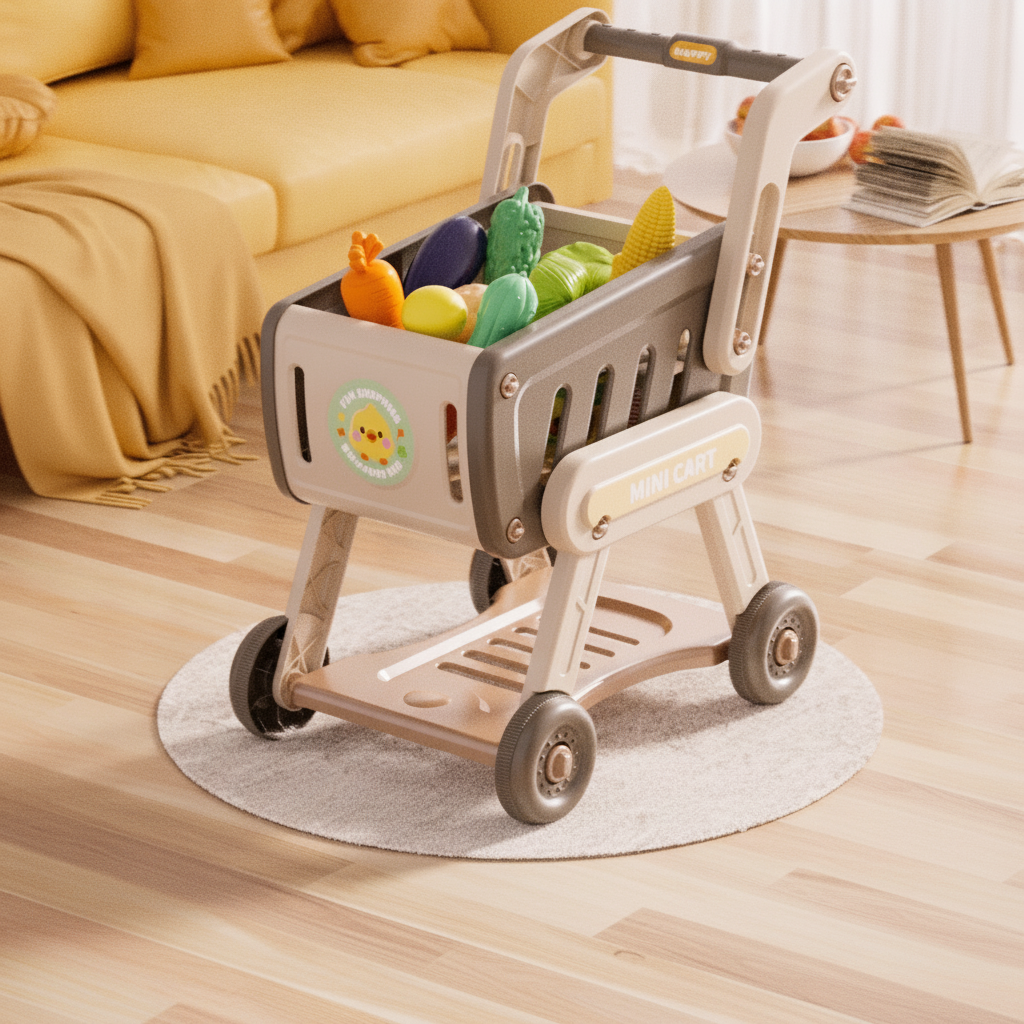 Carrito de Supermercado de Juguete para Niños 4-6 años