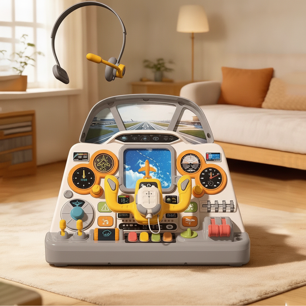 Cabina de Piloto Simulada para Niños 4-6 Años - 5