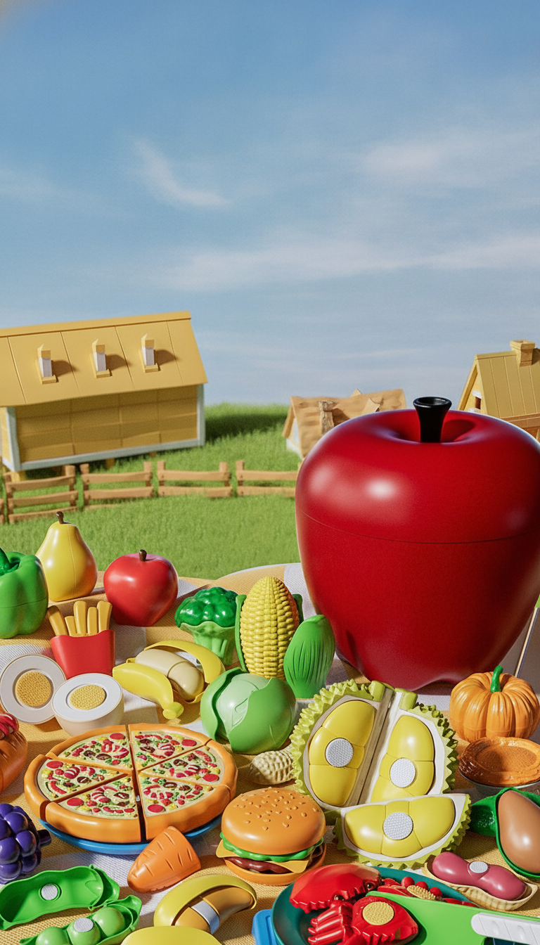 Juguete de cortar frutas y verduras para niños 3-6 años - 10