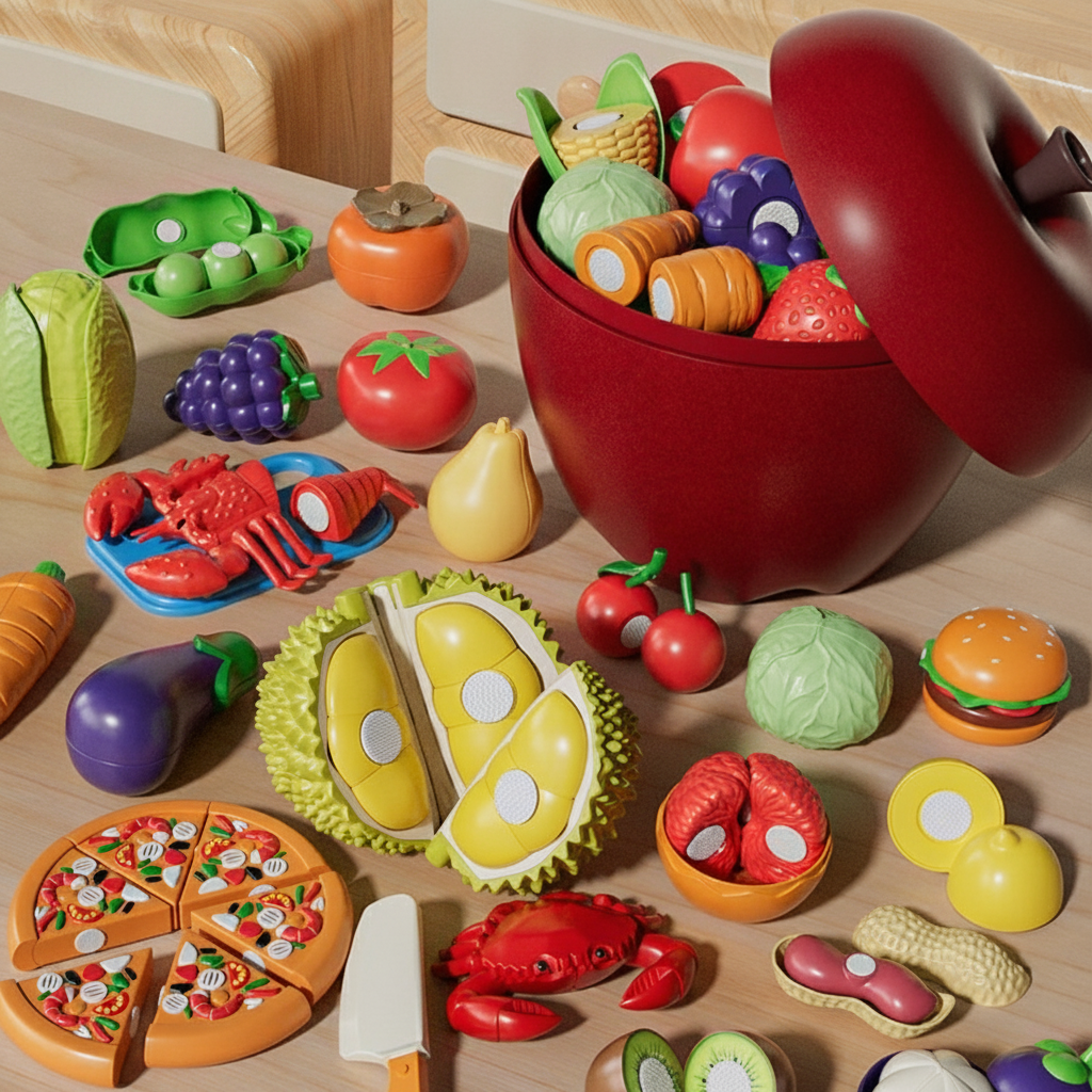 Juguete de cortar frutas y verduras para niños 3-6 años - 3