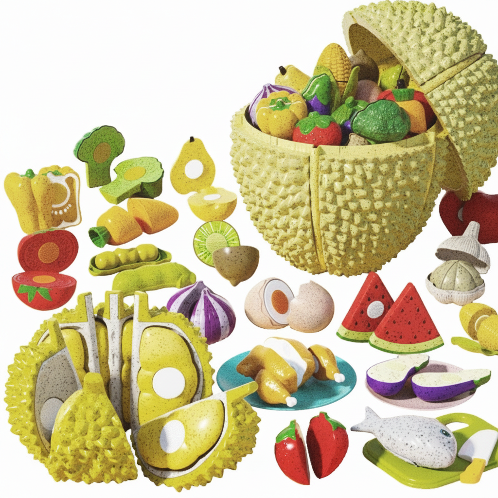 Juguete de cortar frutas y verduras para niños 3-6 años - 5