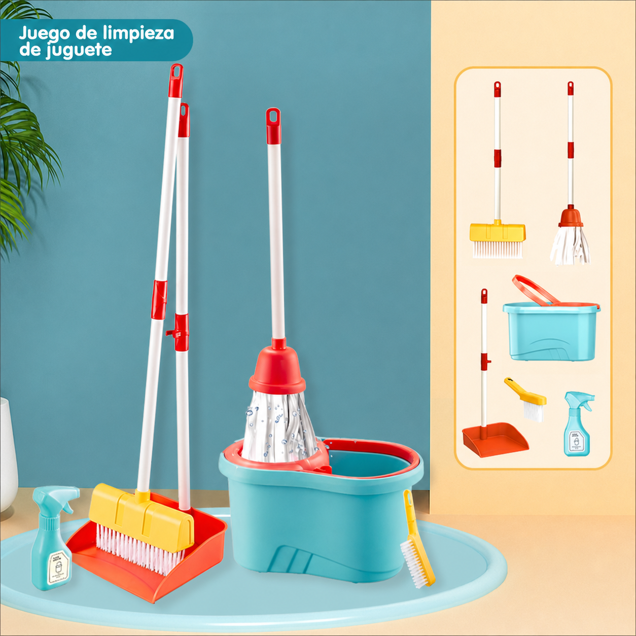 Set de Limpieza de Juguete con Luces y Sonido para Niños - 5