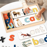 Juego de palabras en inglés caja de madera 4-6 años - 1