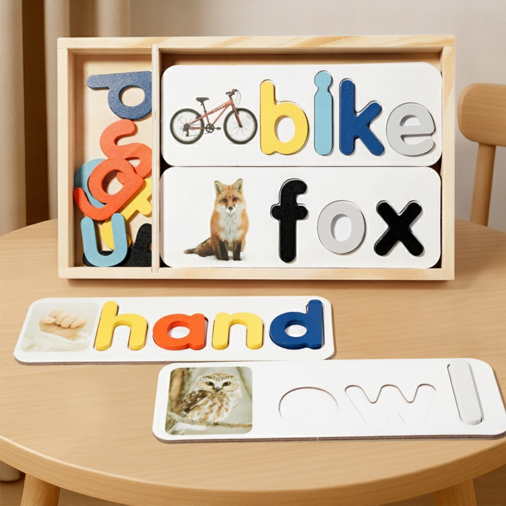Juego de palabras en inglés caja de madera 4-6 años - 3