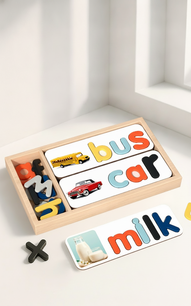 Juego de palabras en inglés caja de madera 4-6 años - 6