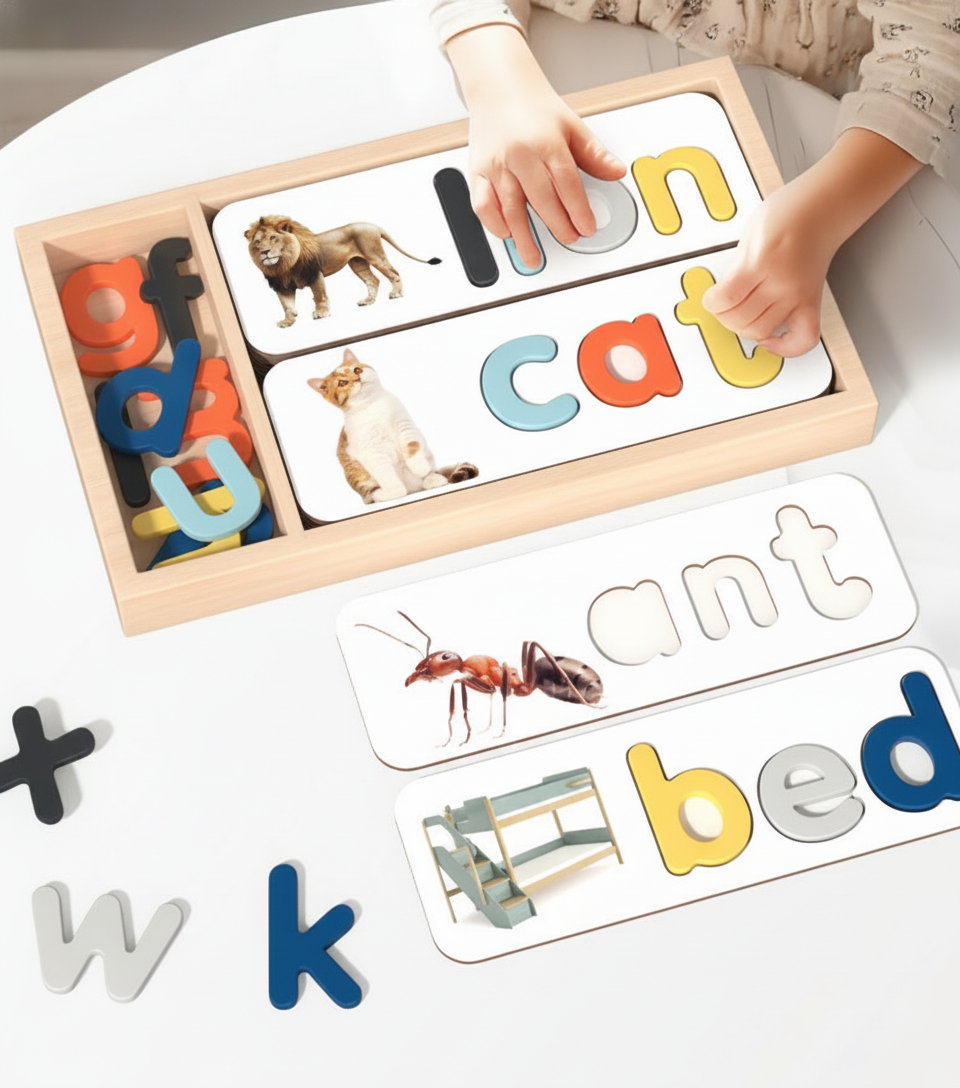 Juego de palabras en inglés caja de madera 4-6 años - 7