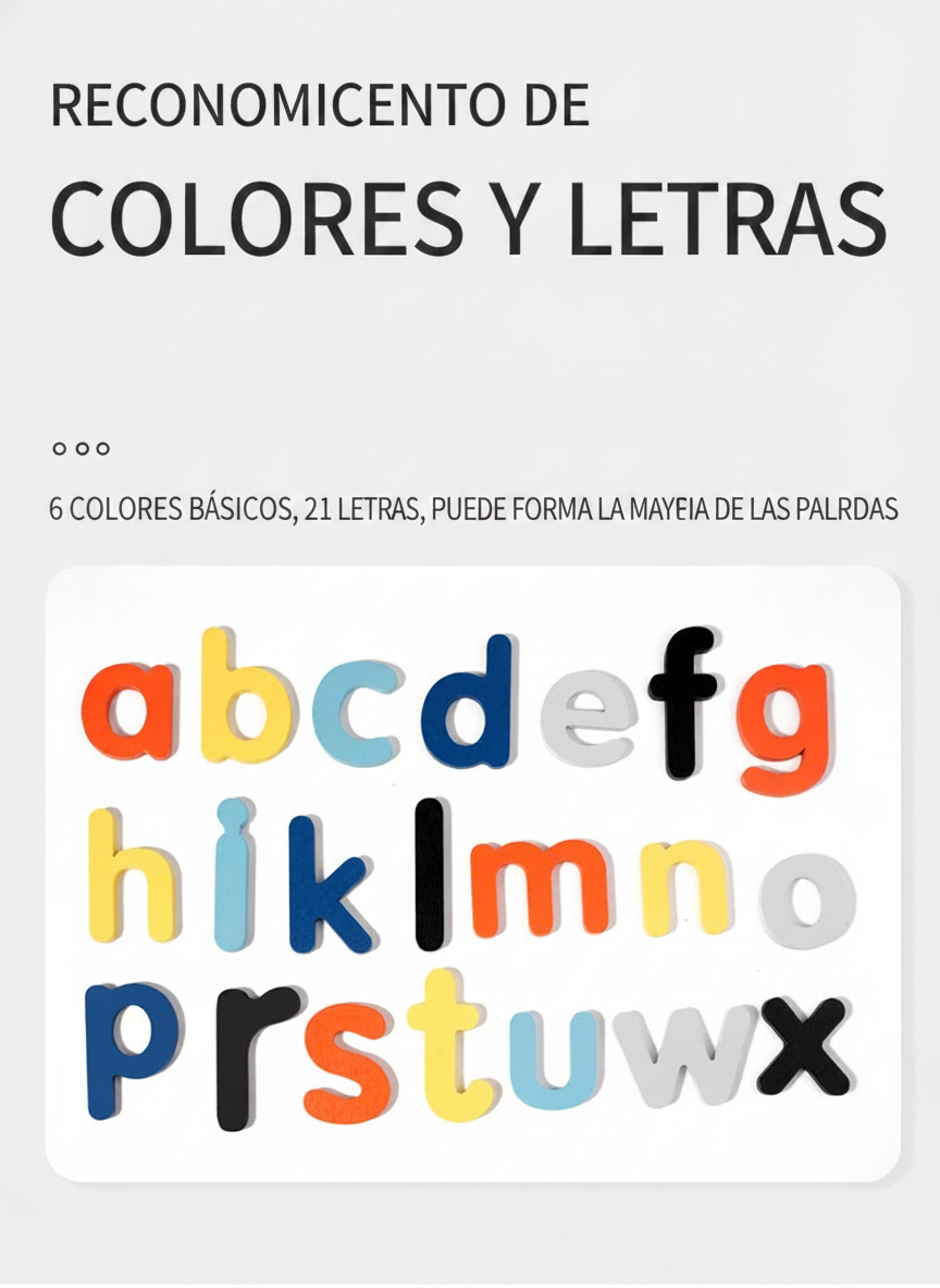 Juego de palabras en inglés caja de madera 4-6 años - 8