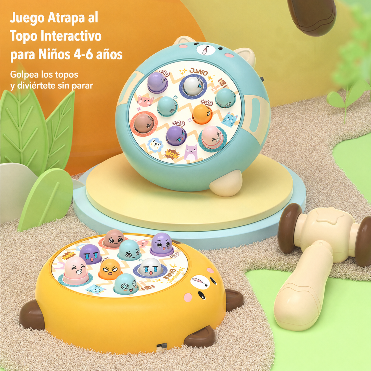 Juego Atrapa al Topo Interactivo para Niños 4-6 años - 2