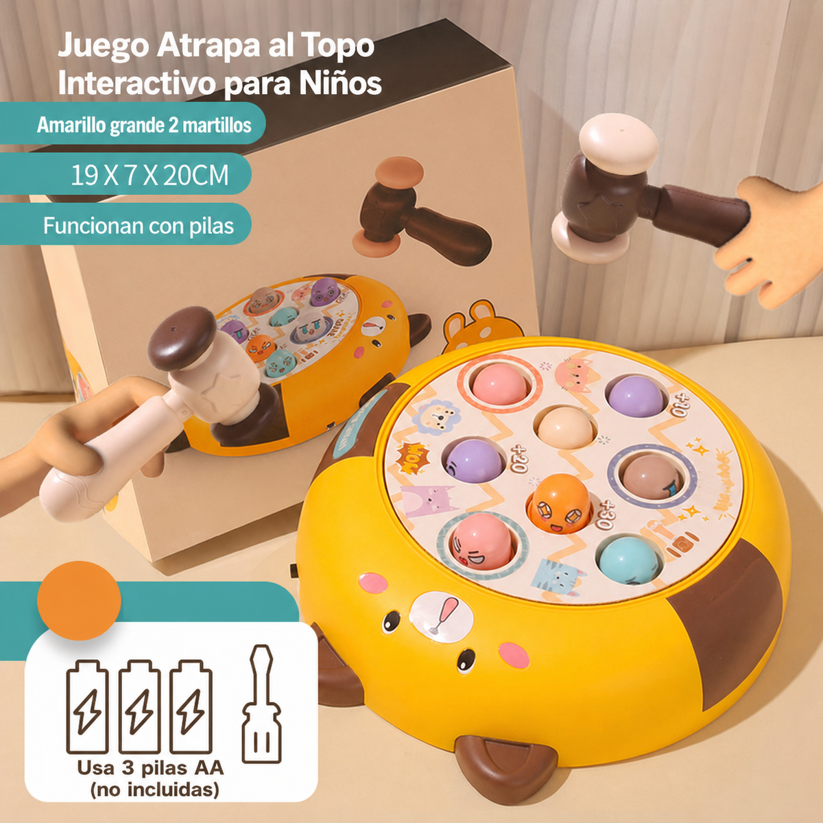 Juego Atrapa al Topo Interactivo para Niños 4-6 años - 9