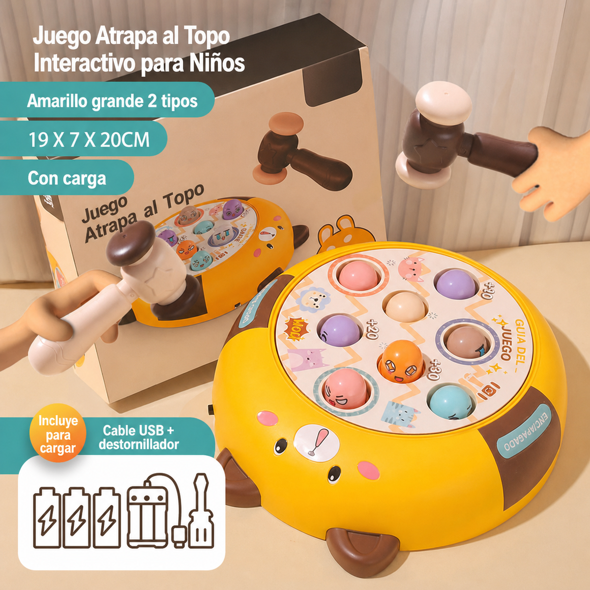 Juego Atrapa al Topo Interactivo para Niños 4-6 años - 10