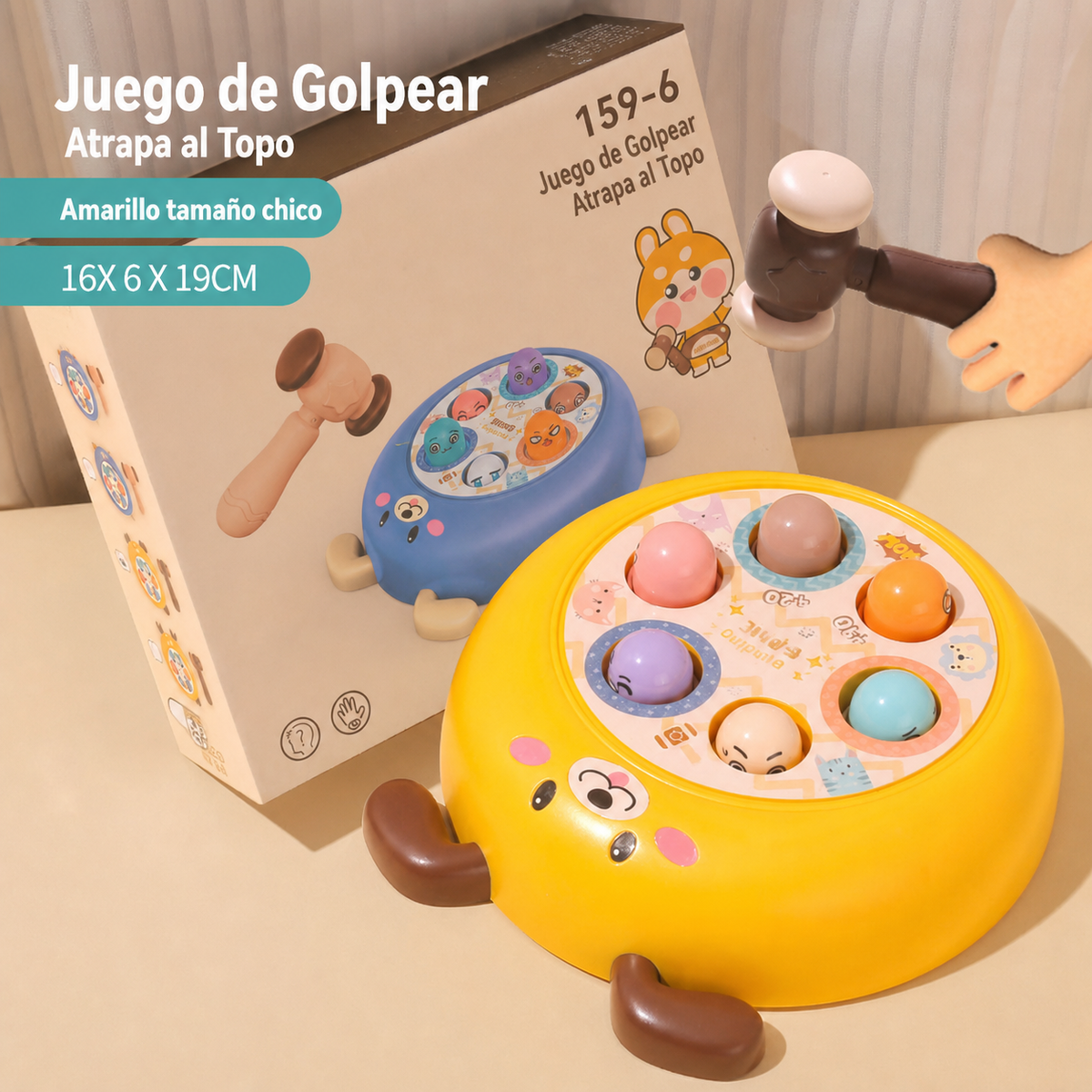 Juego Atrapa al Topo Interactivo para Niños 4-6 años