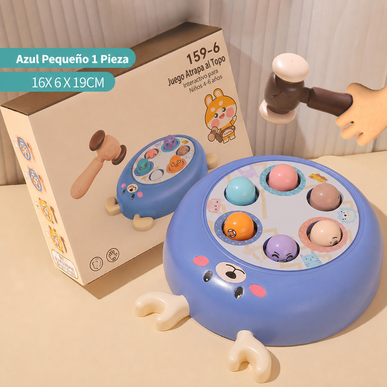 Juego Atrapa al Topo Interactivo para Niños 4-6 años