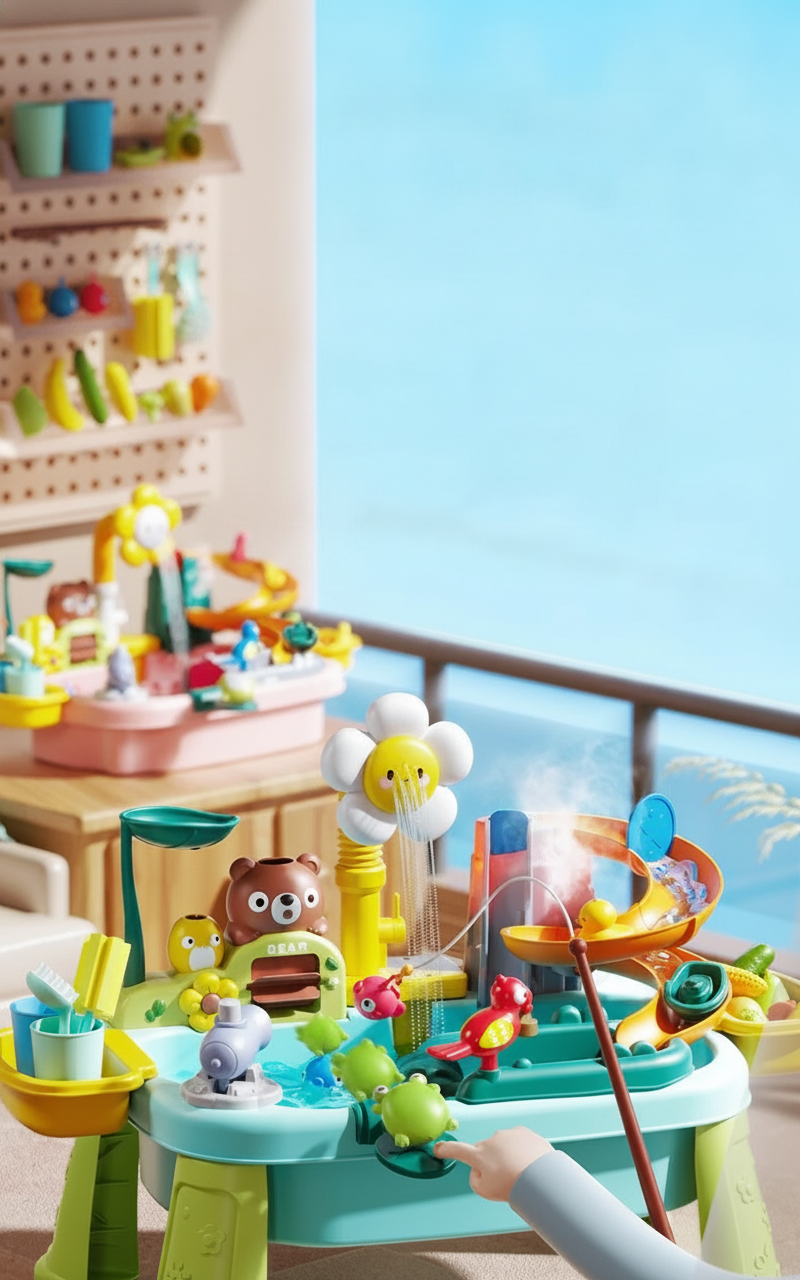 Mesa de agua multijuegos para niños – Parque acuático - 11