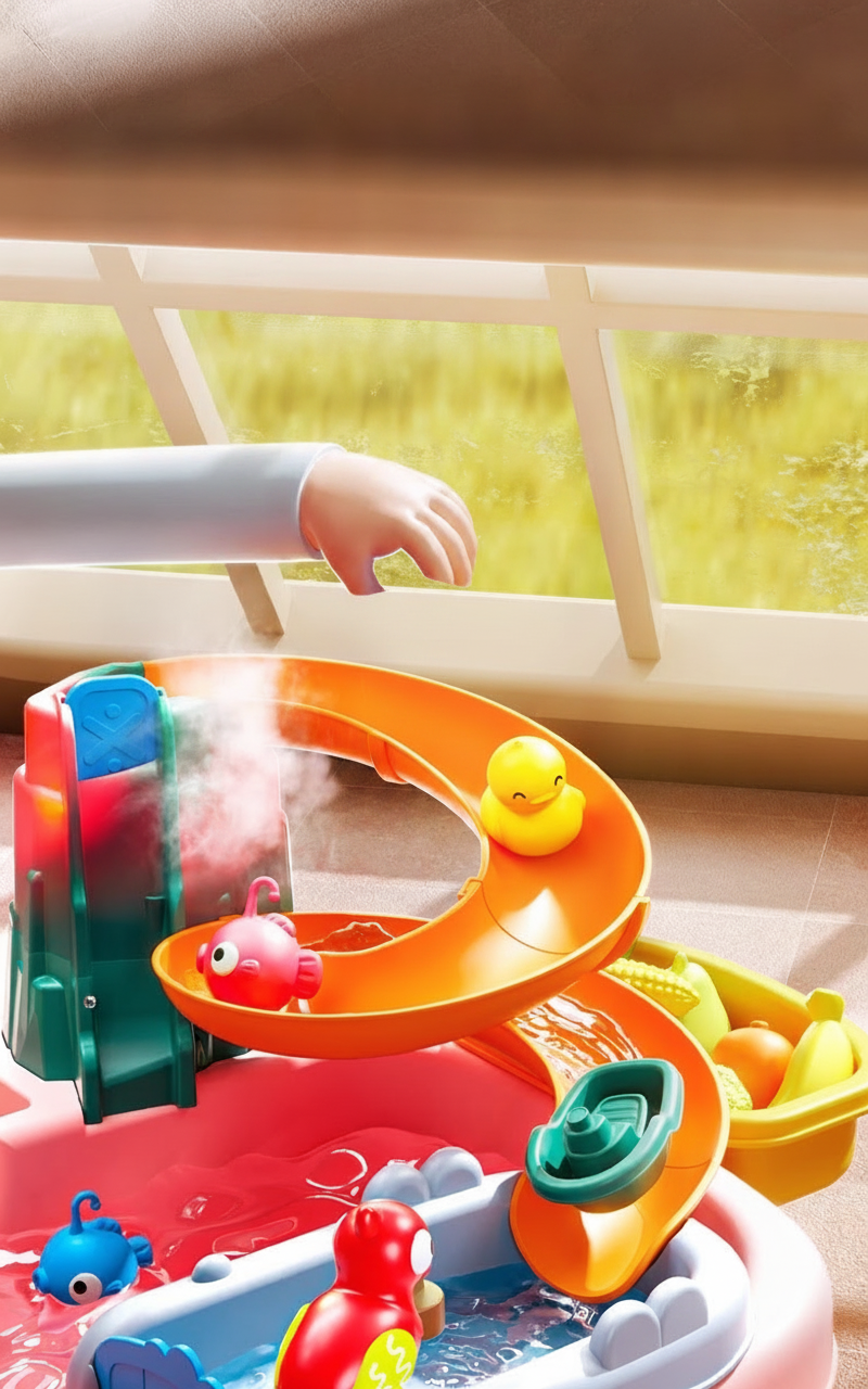 Mesa de agua multijuegos para niños – Parque acuático - 15