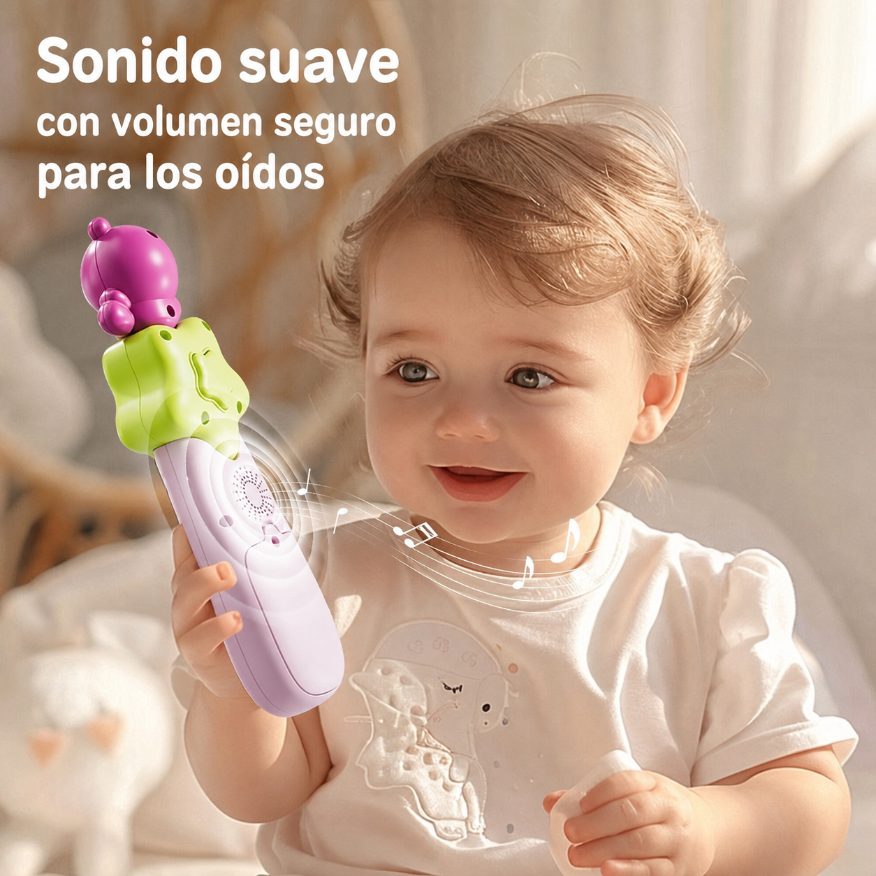 Teléfono de juguete musical para bebés 0-3 años - 3