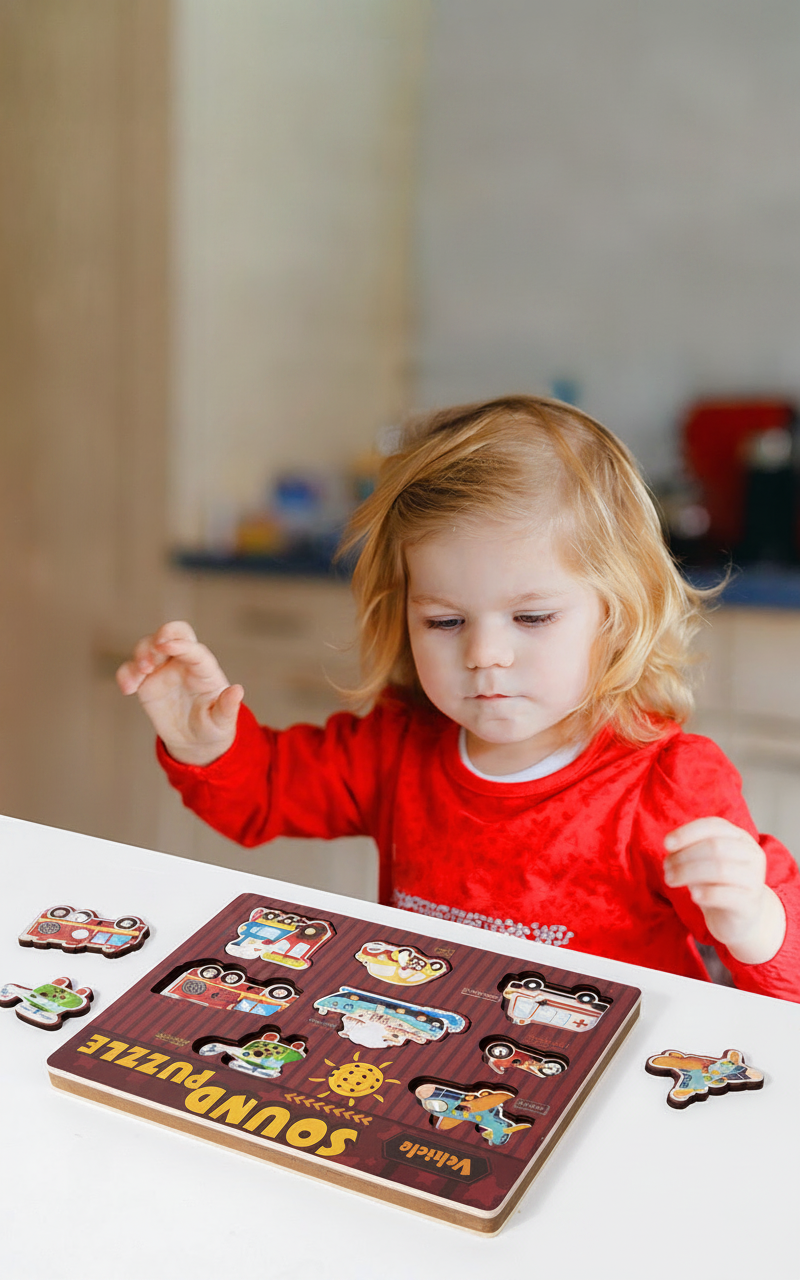 Rompecabezas de madera sonoro para niños 4-6 años - 10