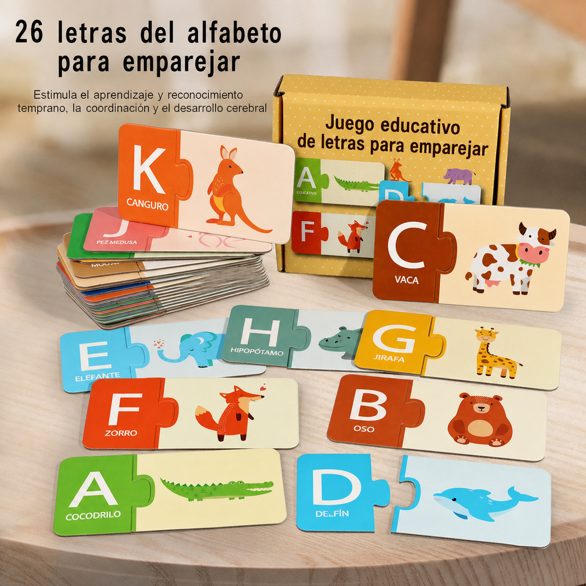 Puzzle educativo números y letras para niños 4-6 años - 1