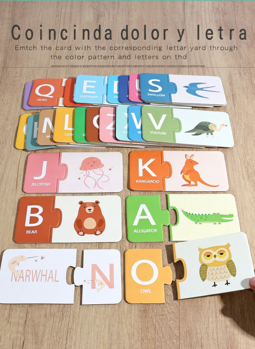 Puzzle educativo números y letras para niños 4-6 años - 9