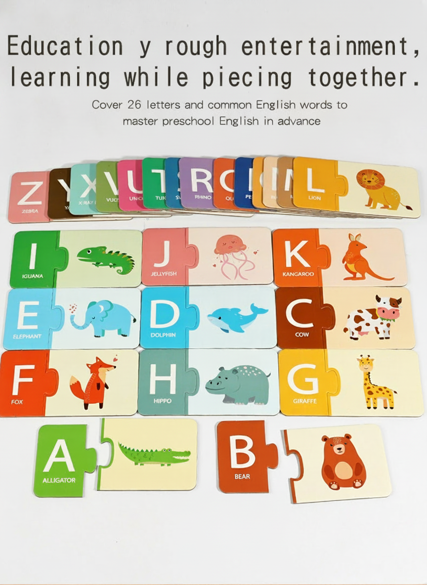 Puzzle educativo números y letras para niños 4-6 años - 6