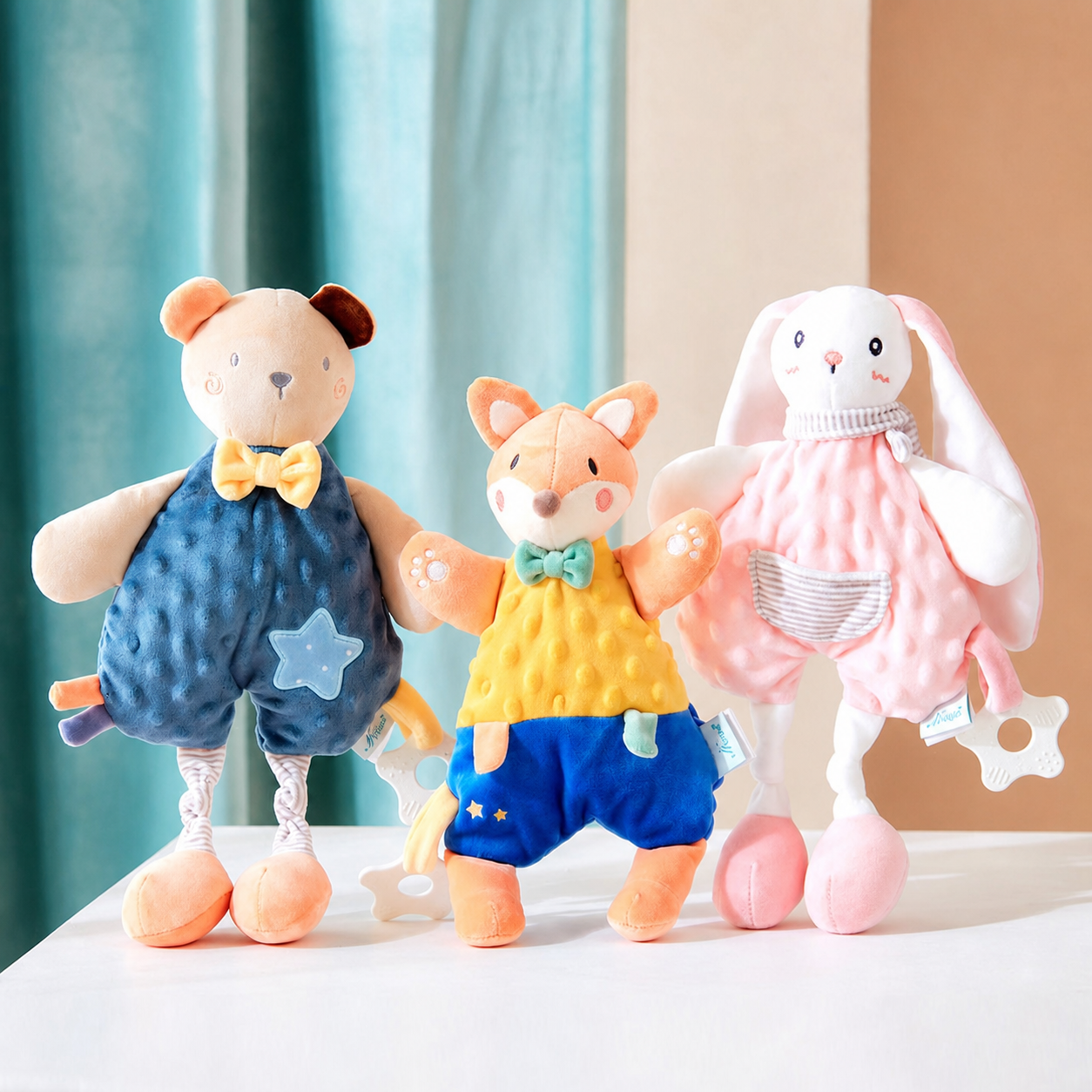 Peluche suave para bebé NOOER animales 30 cm - 3