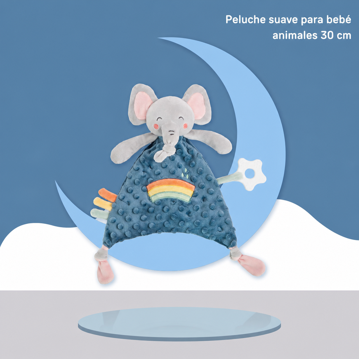 Peluche suave para bebé NOOER animales 30 cm