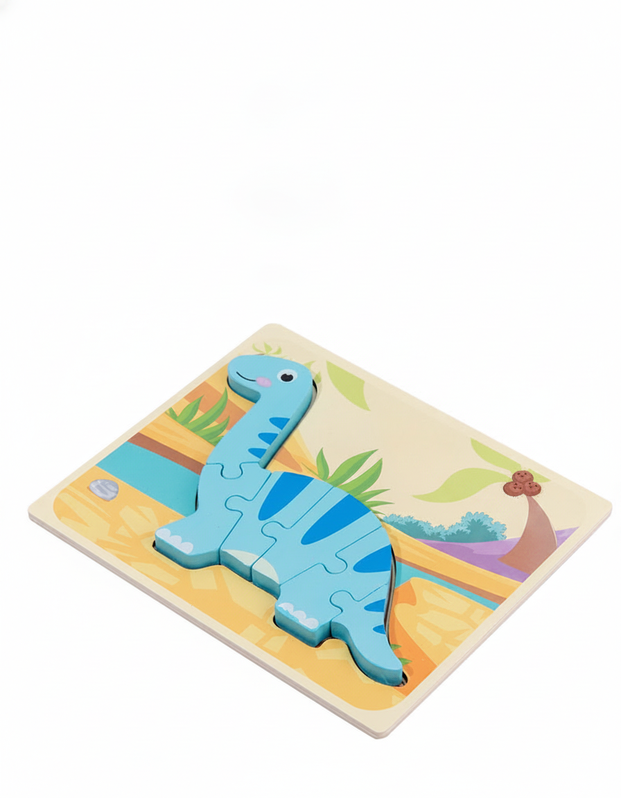 Rompecabezas de Dinosaurios de Madera para Niños 3D - 13