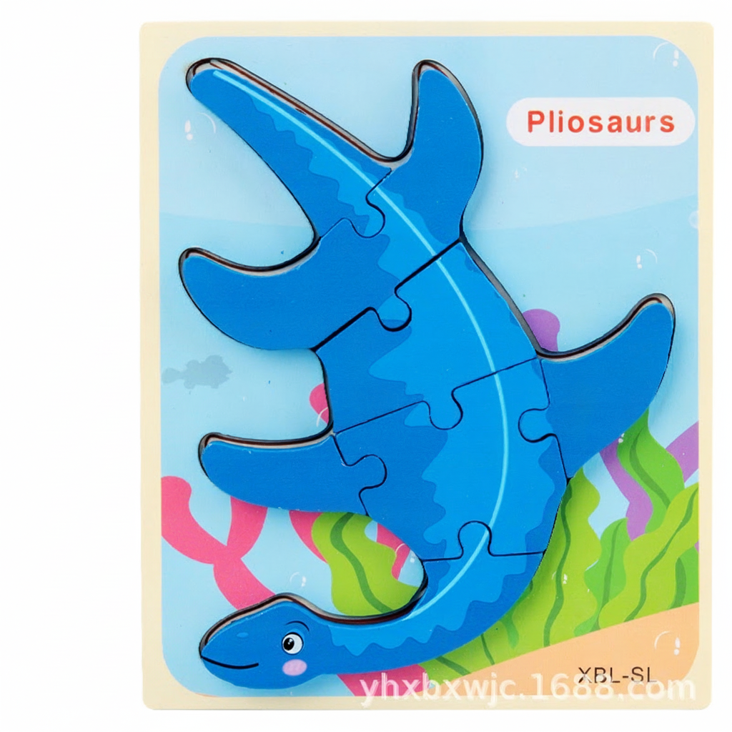 Rompecabezas de Dinosaurios de Madera para Niños 3D - 10